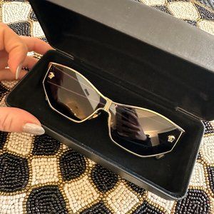 Versace Gold Trim Black/Violet lens VE2205 sunglasses